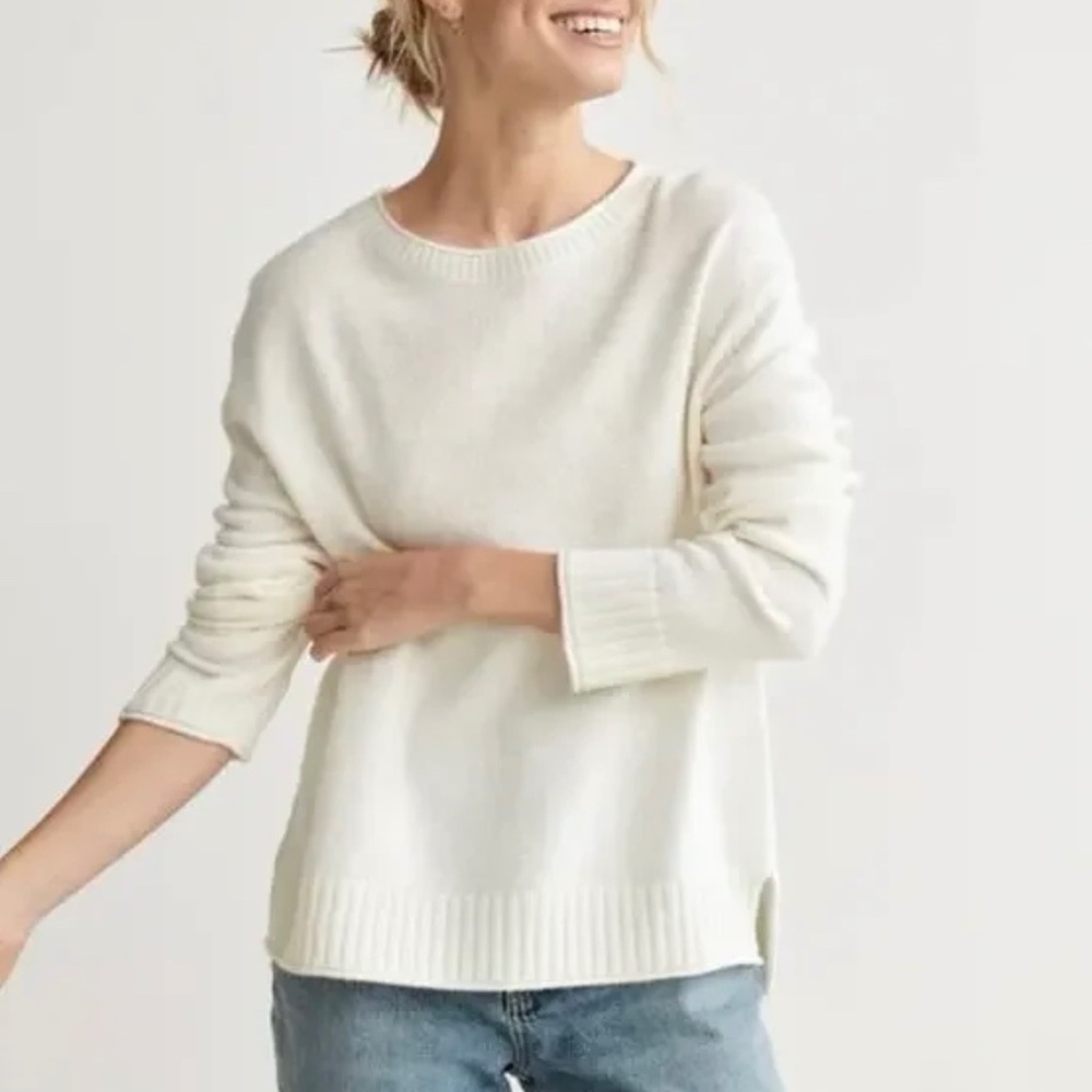Jenni Kayne Everyday Sweater Wool Cashmere Blend Size S Quiet Luxury Old Money